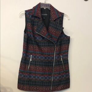 Talk of the Walk Multi-Color Vest with Zipper